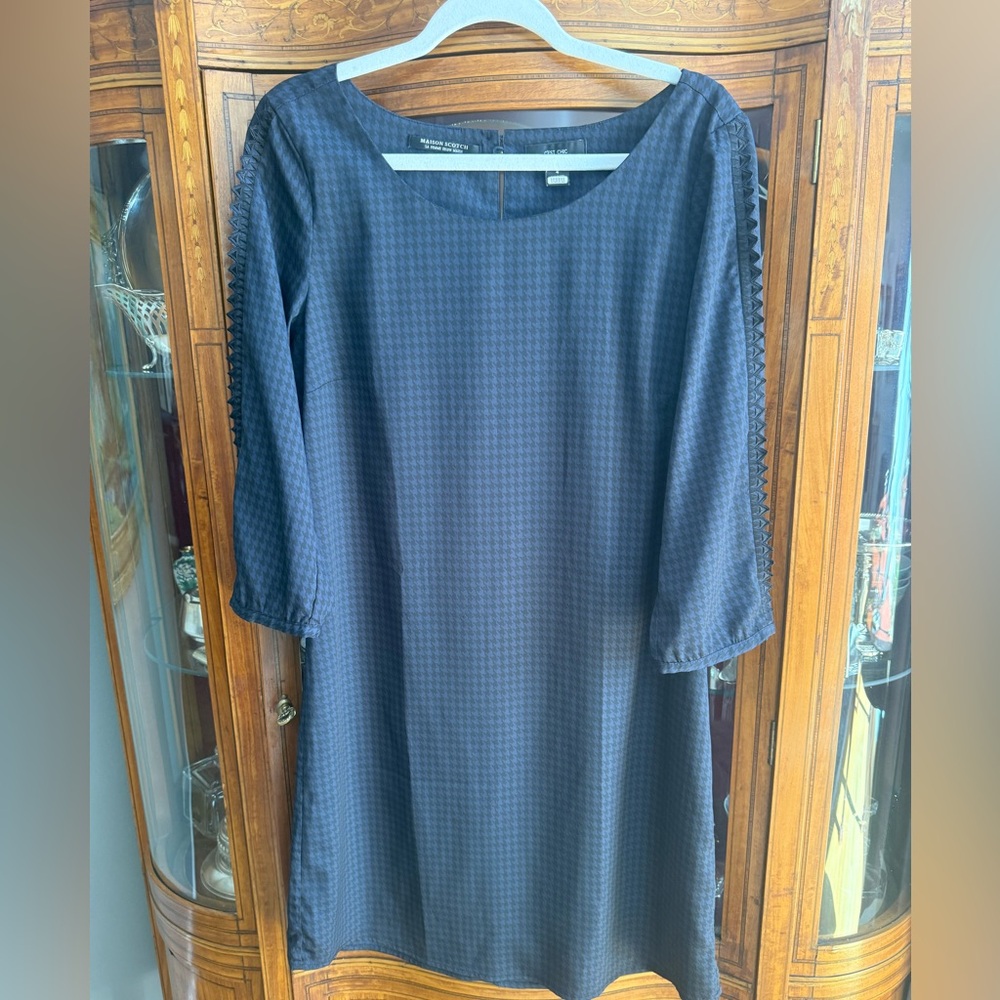 Navy Shift Dress - Classic Women's Dress -Maison Scotch